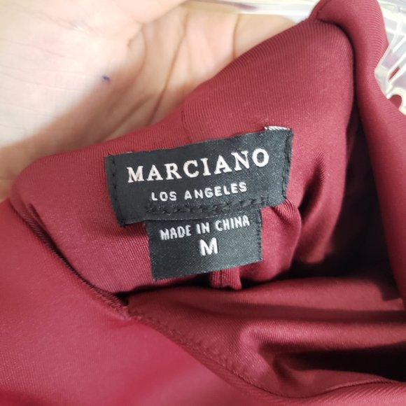 Dark Red Marciano Formal Dress - Picture 3 of 3